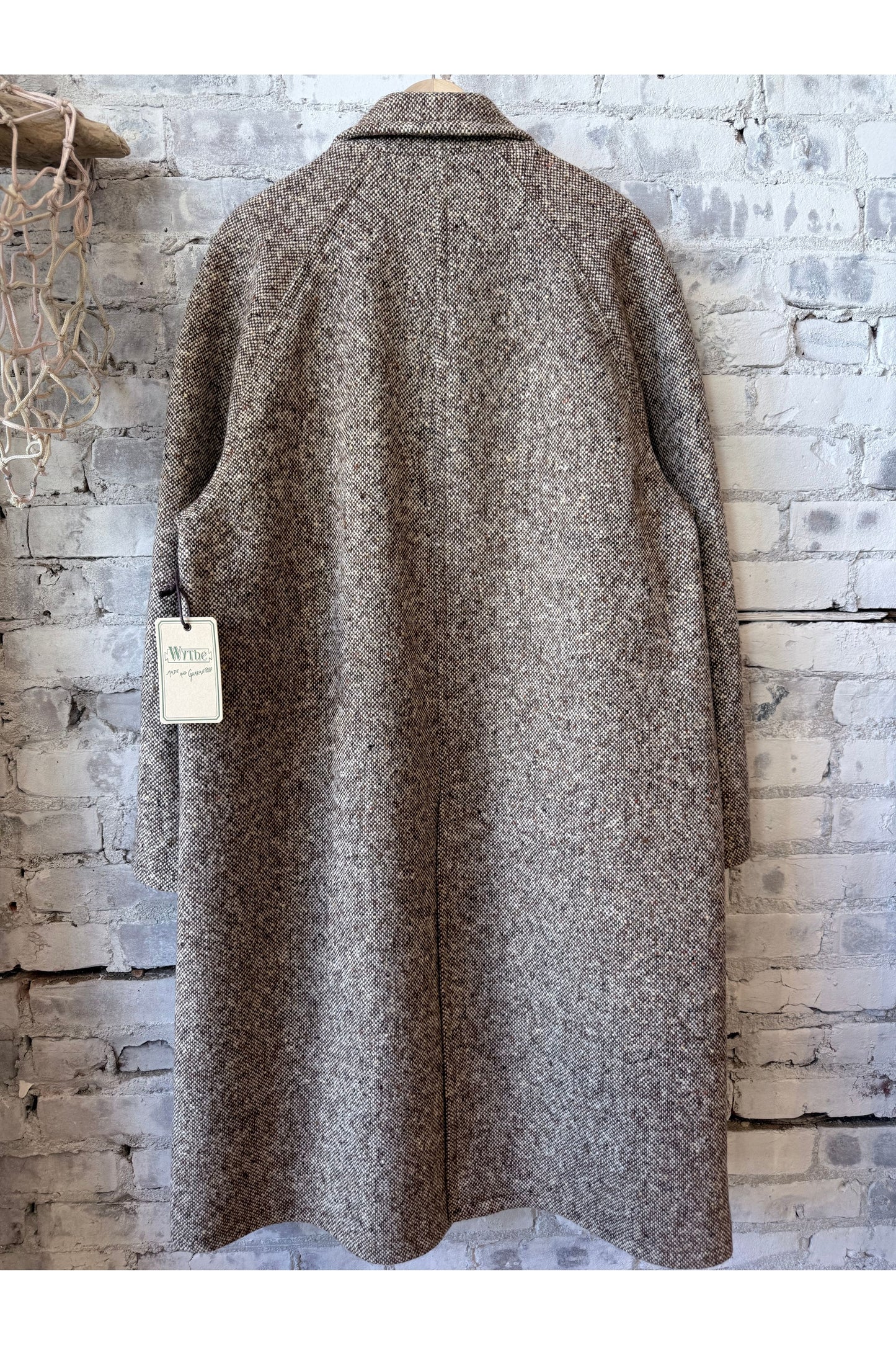 Raglan Wool Overcoat - Malted Barley Slub Donegal - DUNE + SALT