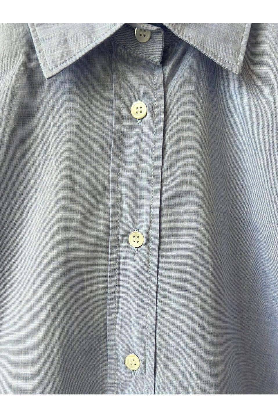 Coraz End-on-End Cotton Voile Shirt - Blue - DUNE + SALT