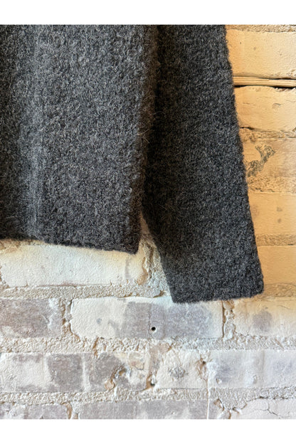 Colette Boucle Crewneck - Basalt - DUNE + SALT