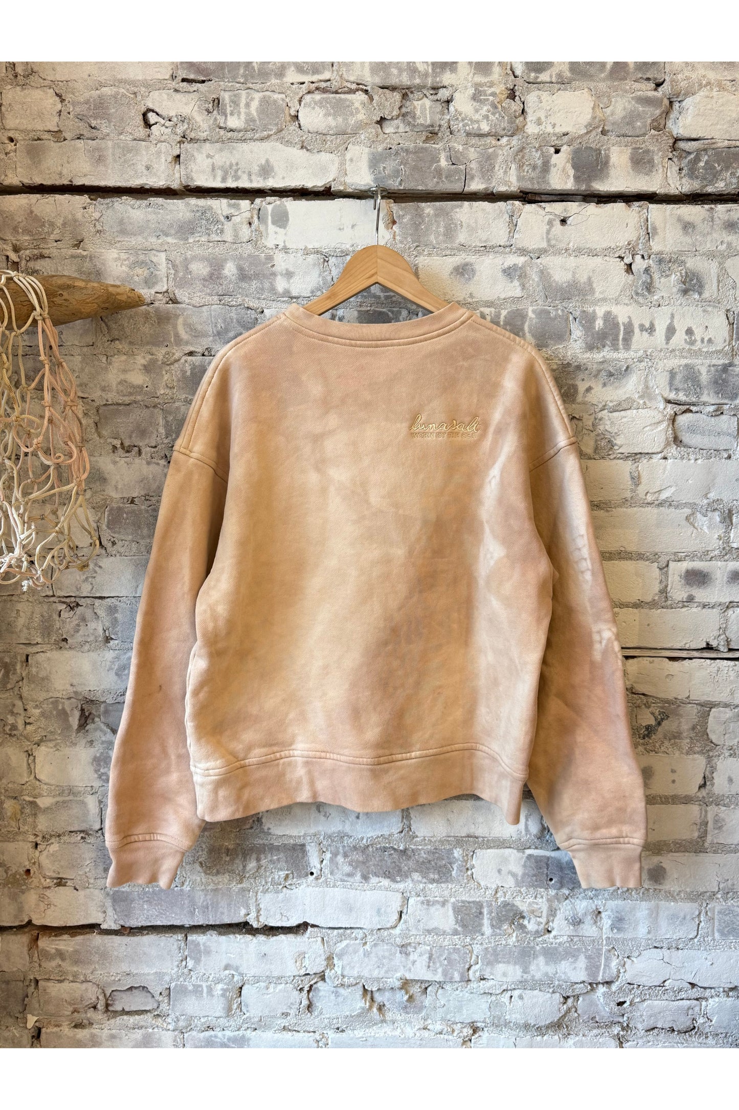 Lunasalt Sea-Washed Crewneck - Blush Pink
