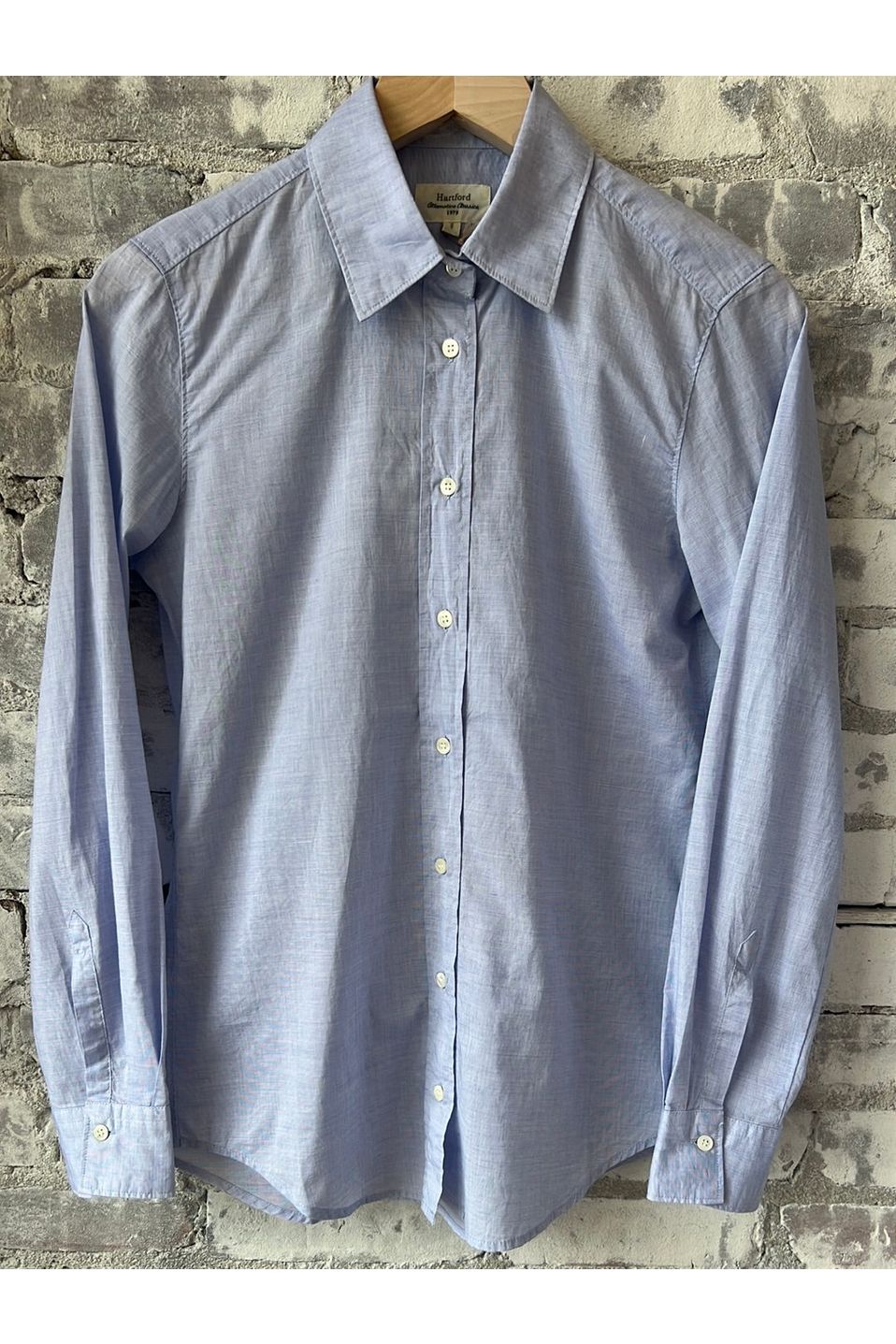 Coraz End-on-End Cotton Voile Shirt - Blue - DUNE + SALT