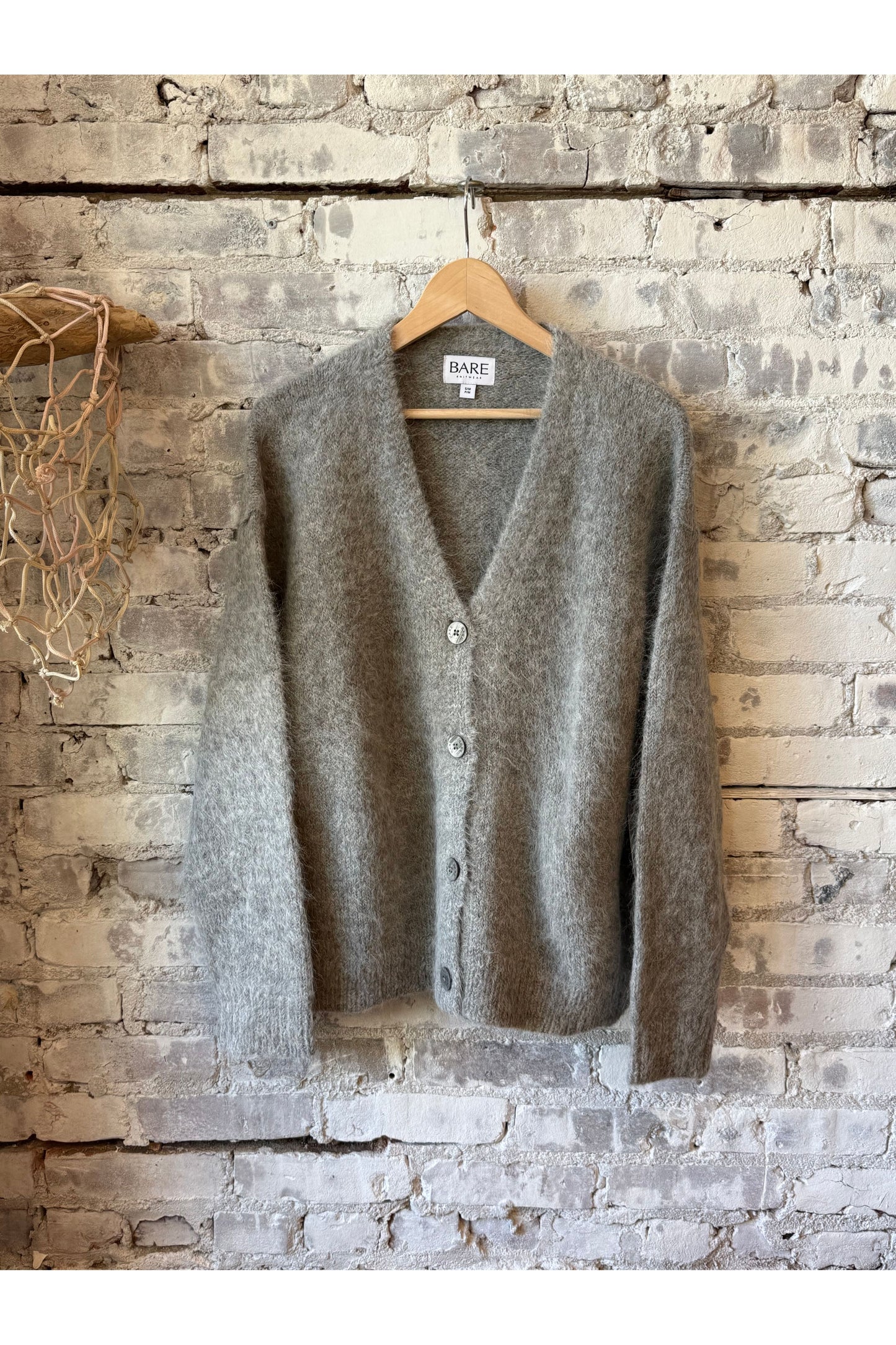 Suri Alpaca Cardigan - Grey - DUNE + SALT