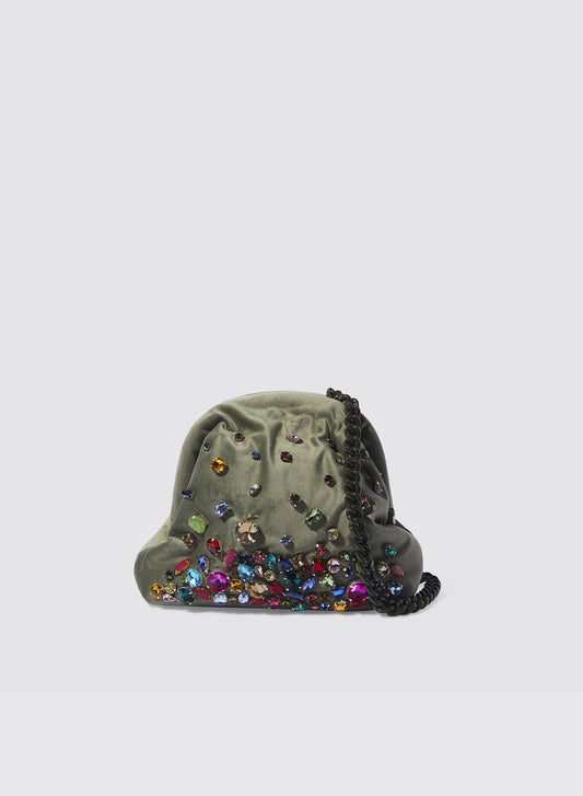 Pepita Clutch - Light Grey