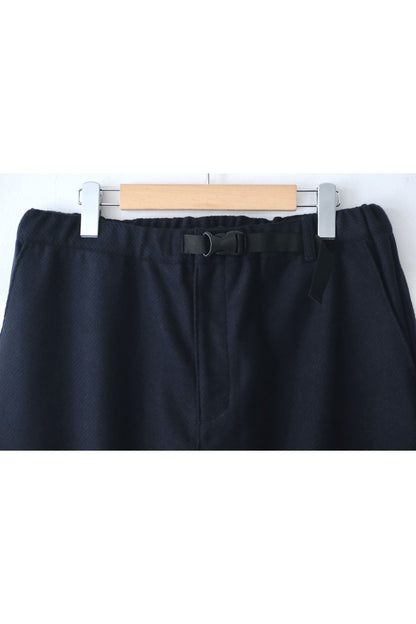 N.O.UN Felted Wool Trouser - Navy Twill