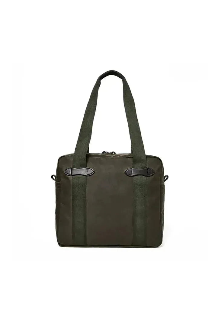 Tin Cloth Zipper Tote Bag - Otter Green - DUNE + SALT