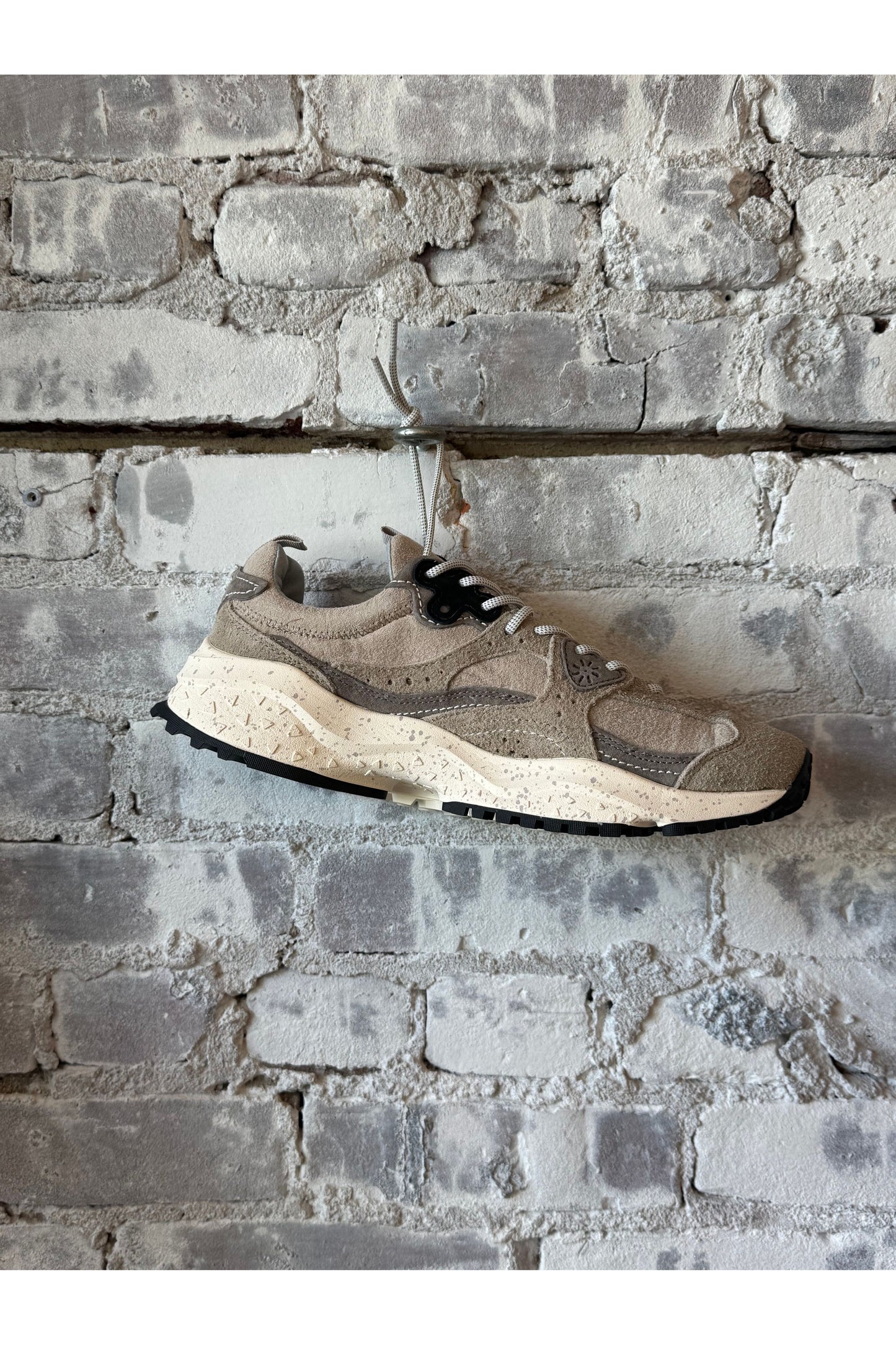 Wave Men's Hairy Velour Sneaker - Dove - DUNE + SALT
