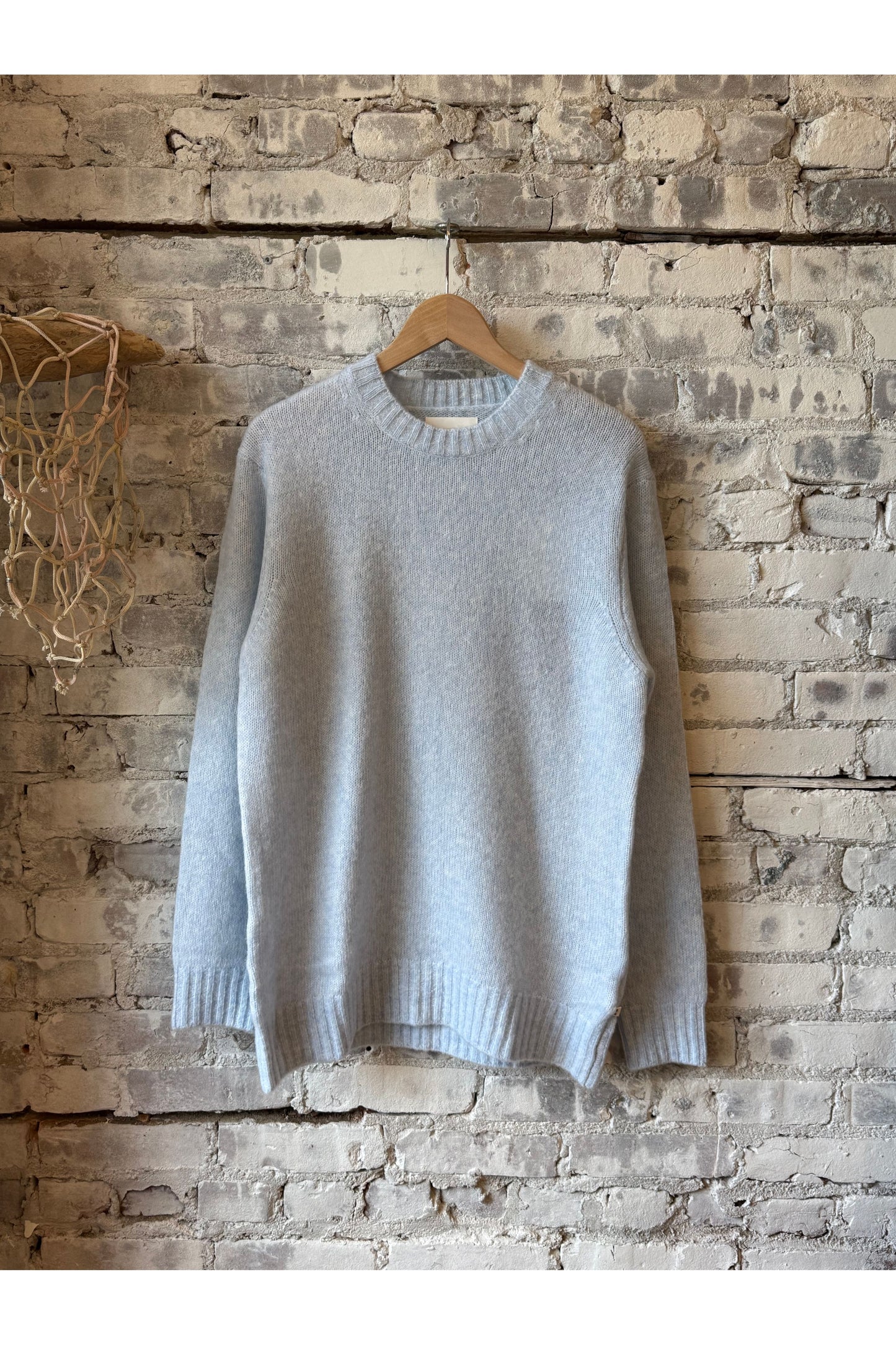 Lee Wool Blend Sweater - Cerulean - DUNE + SALT