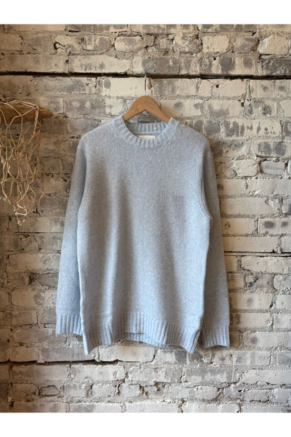 Lee Wool Blend Sweater - Cerulean - DUNE + SALT
