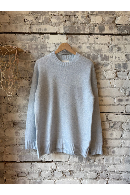 Lee Wool Blend Sweater - Cerulean - DUNE + SALT