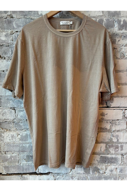 Supima SS Crewneck Tee - Sand - DUNE + SALT
