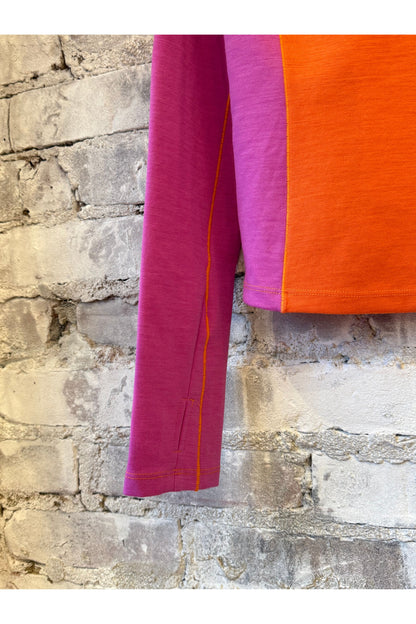 Wool Sculpt Merino Mock Neck - Spicy