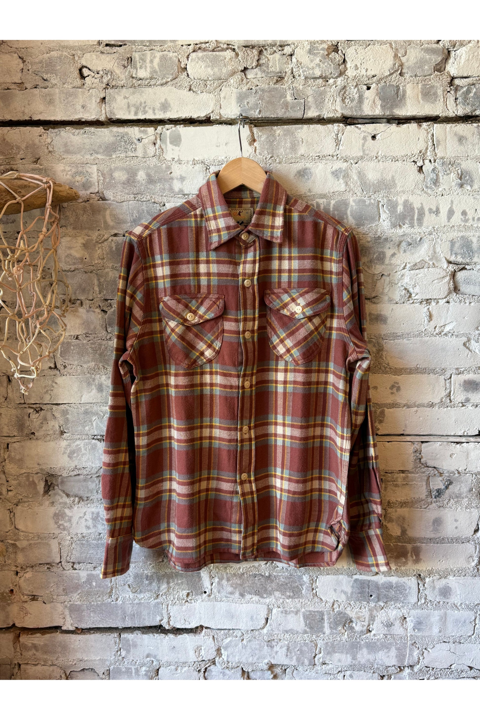 Washed Flannel Workshirt - Autumn Rust - DUNE + SALT
