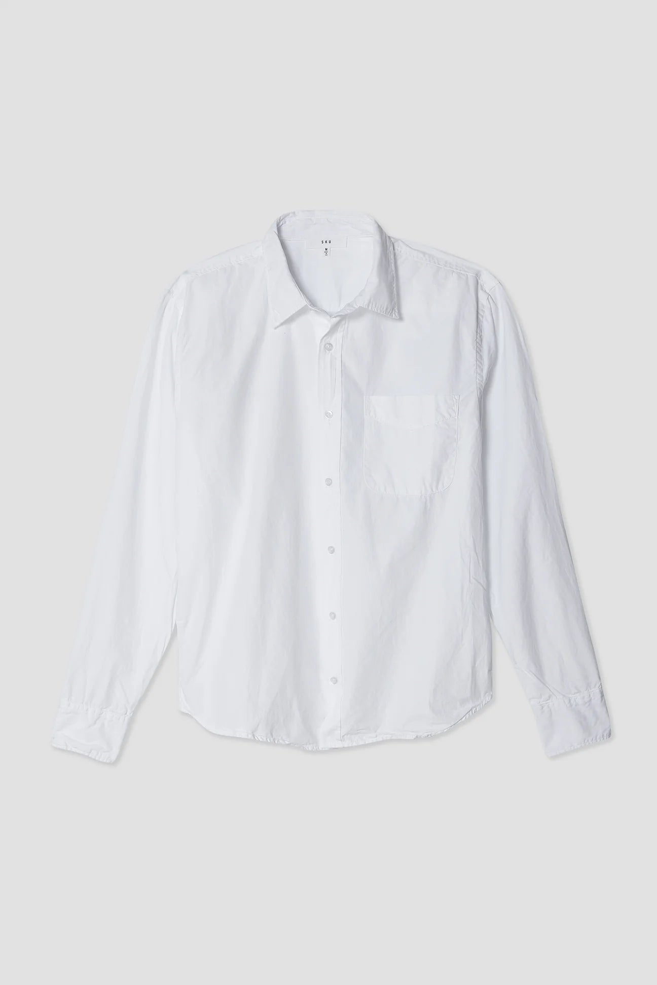 Poplin Standard Shirt - White - DUNE + SALT