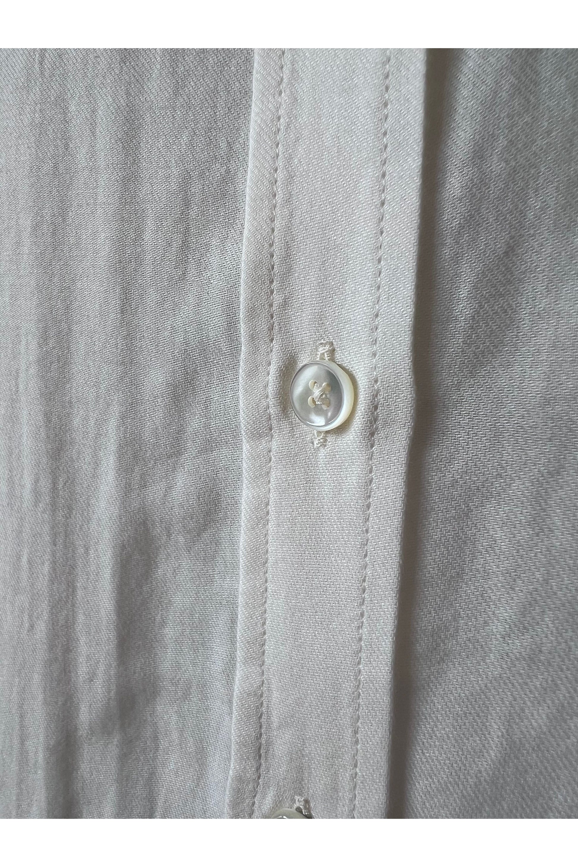 Cotton/Cashmere Blended Blouse - Ivory - DUNE + SALT