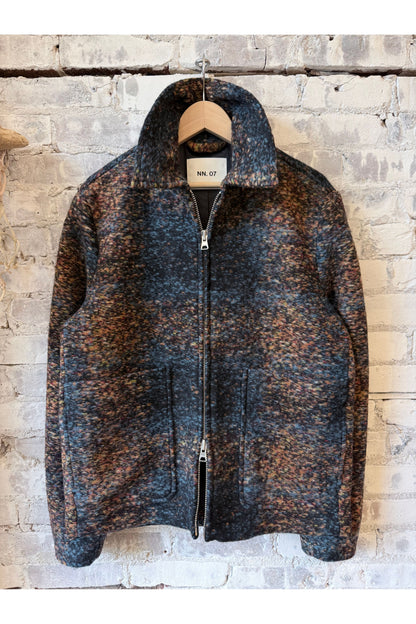 Gael Jacquard Jacket - Blue Multi - DUNE + SALT