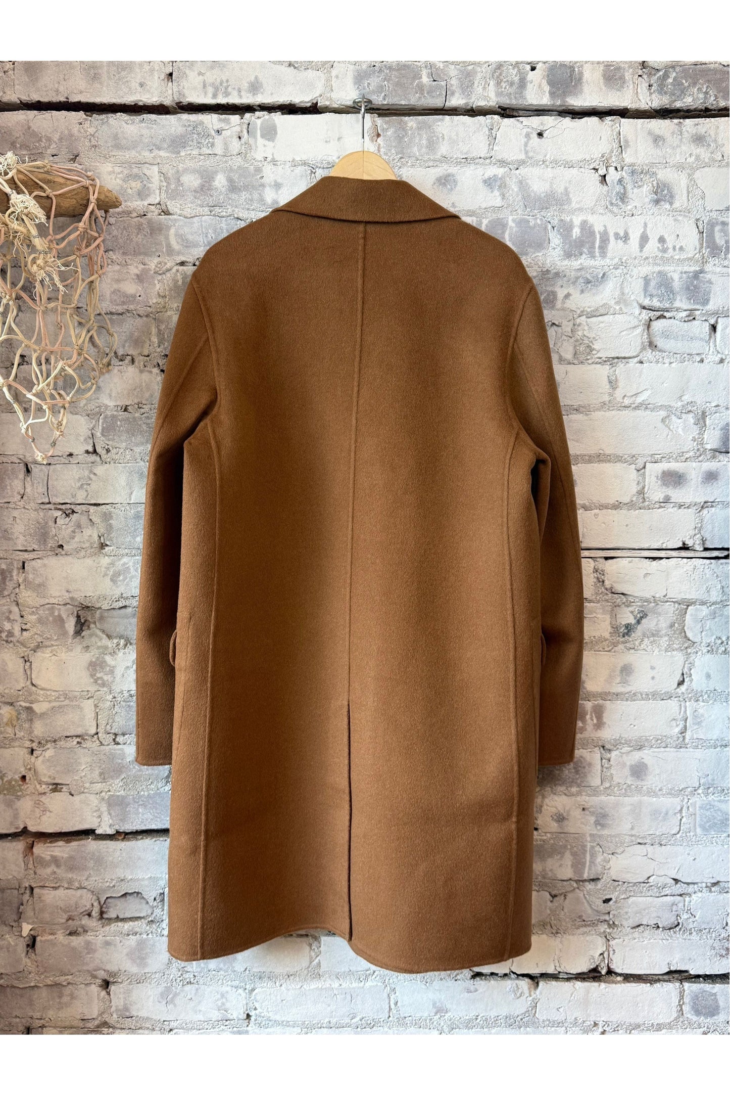 Double Faced Wool Car Coat - Camel - DUNE + SALT