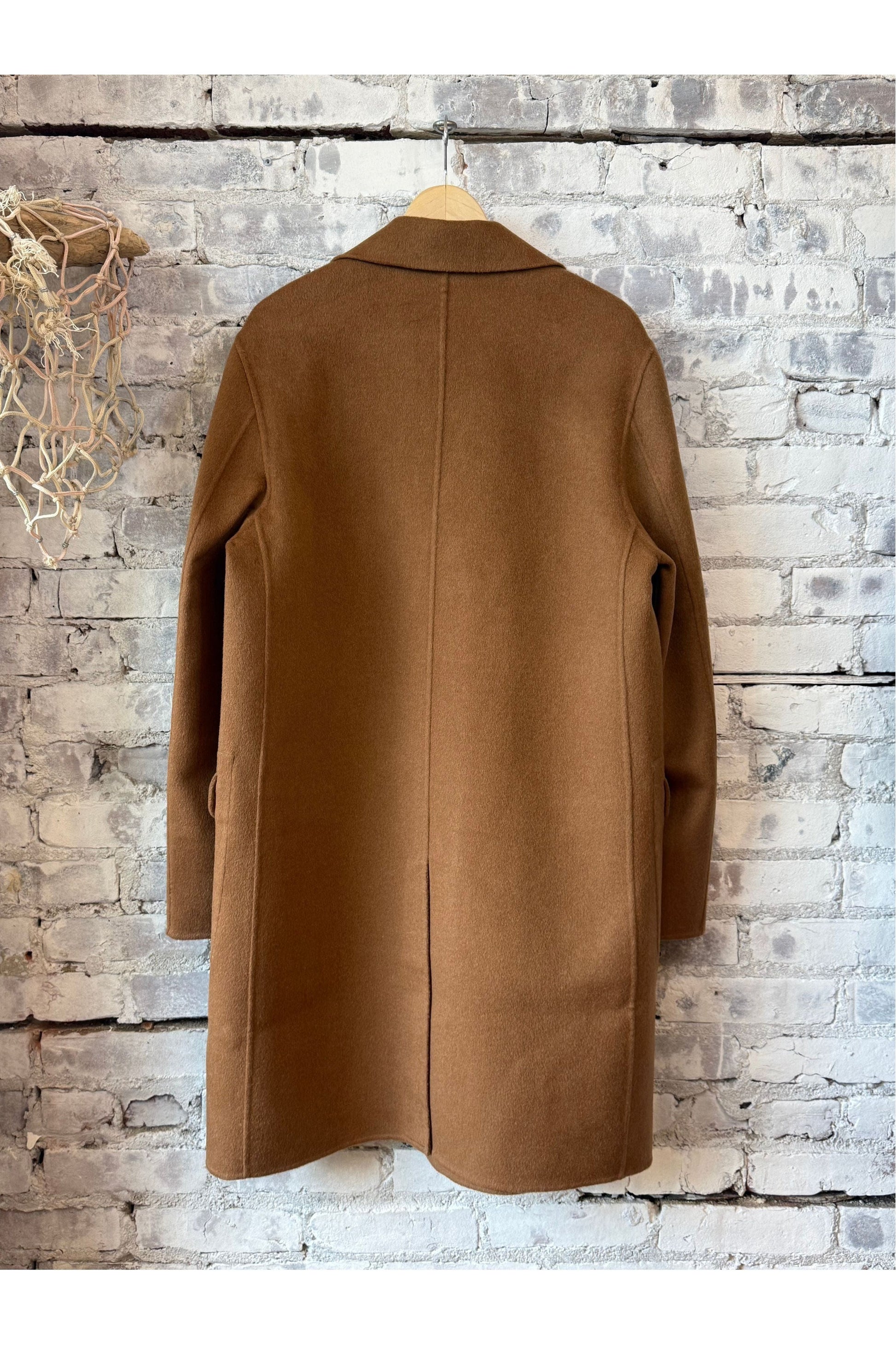 Double Faced Wool Car Coat - Camel - DUNE + SALT