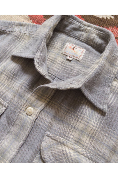 Washed Flannel Workshirt - Late Frost - DUNE + SALT