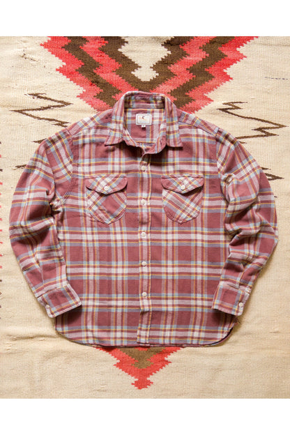 Washed Flannel Workshirt - Autumn Rust - DUNE + SALT
