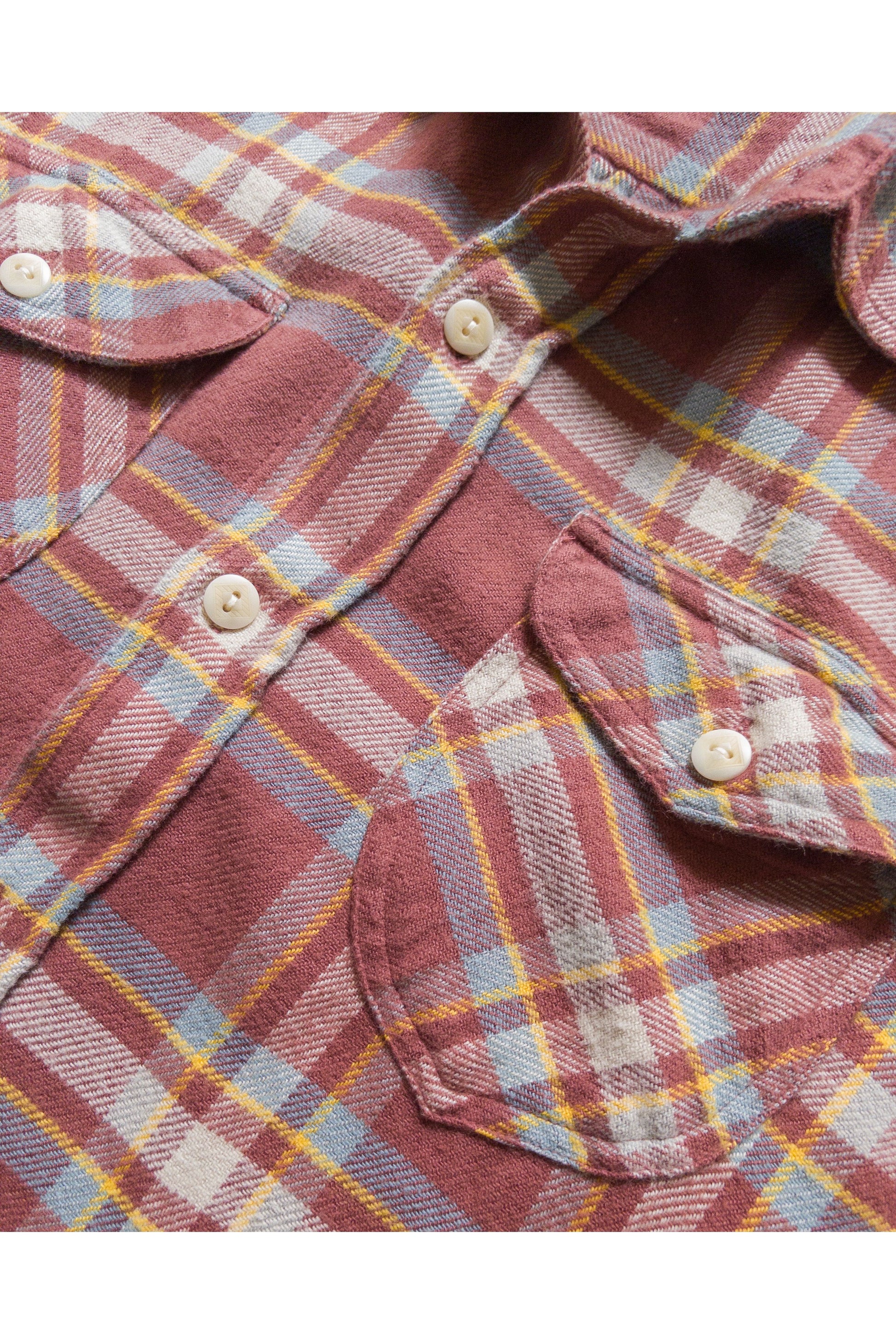 Washed Flannel Workshirt - Autumn Rust - DUNE + SALT