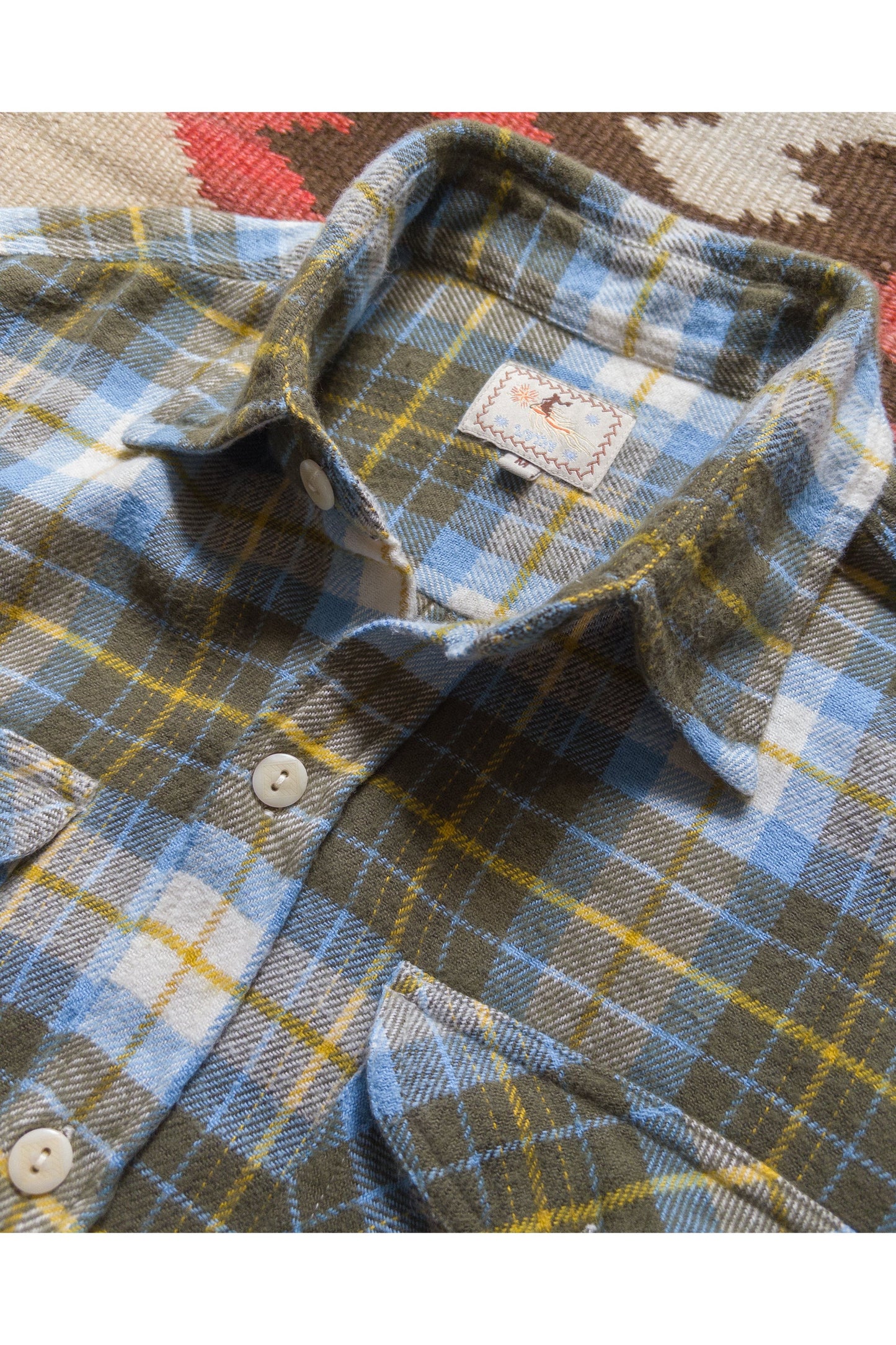 Washed Flannel Workshirt - Gold Ravine - DUNE + SALT