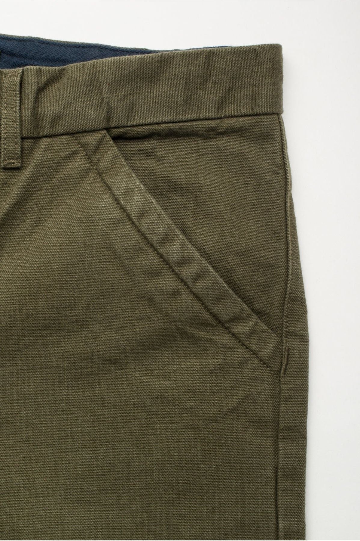 14 Ounce Slub Worker's Chino - Army Green - DUNE + SALT