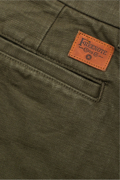14 Ounce Slub Worker's Chino - Army Green - DUNE + SALT