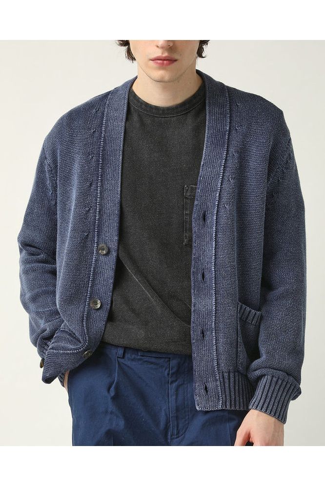 Acid Wash Cardigan - Midnight - DUNE + SALT