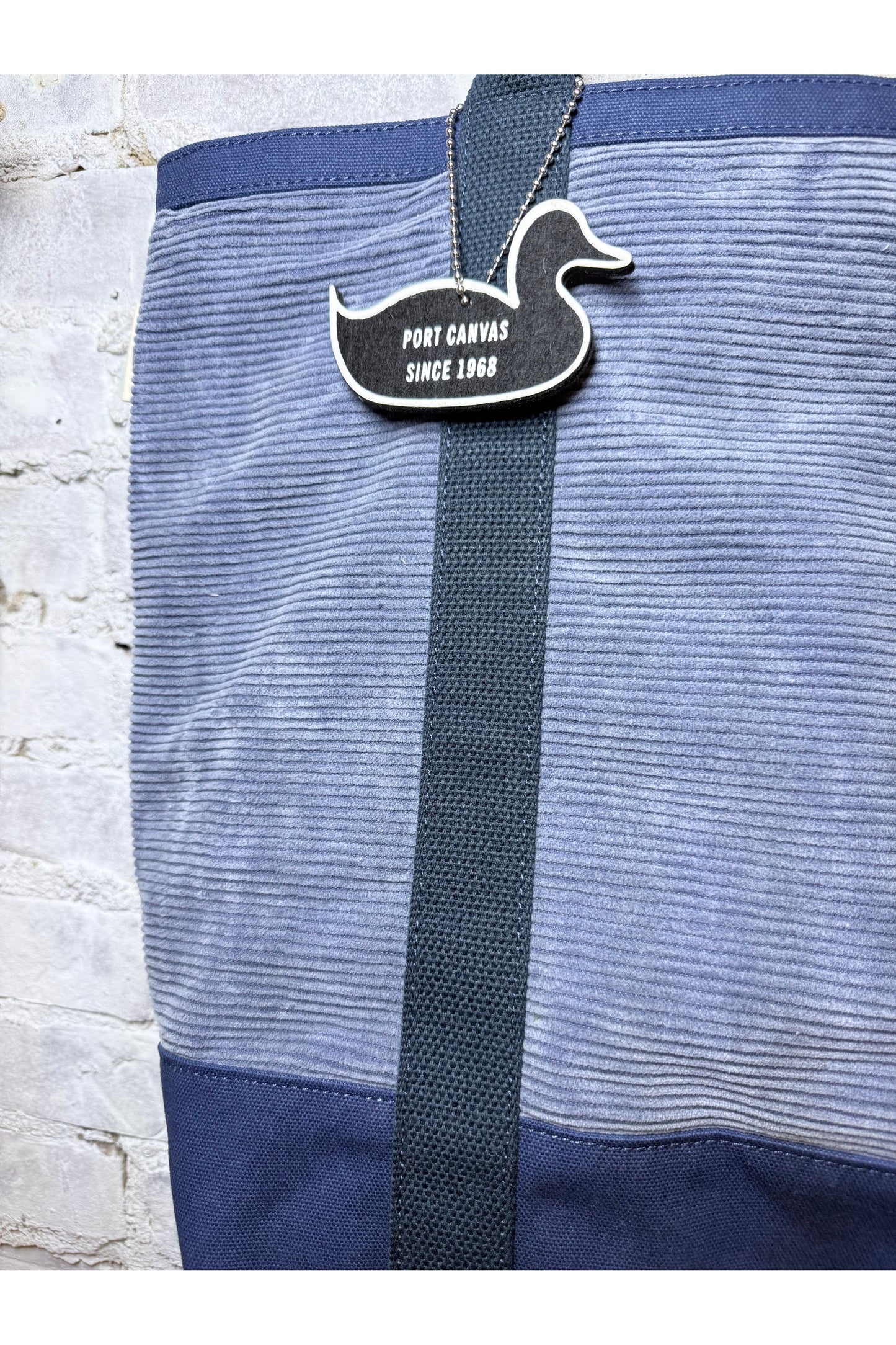 Wide Wale Cord Utility Tote - Blue