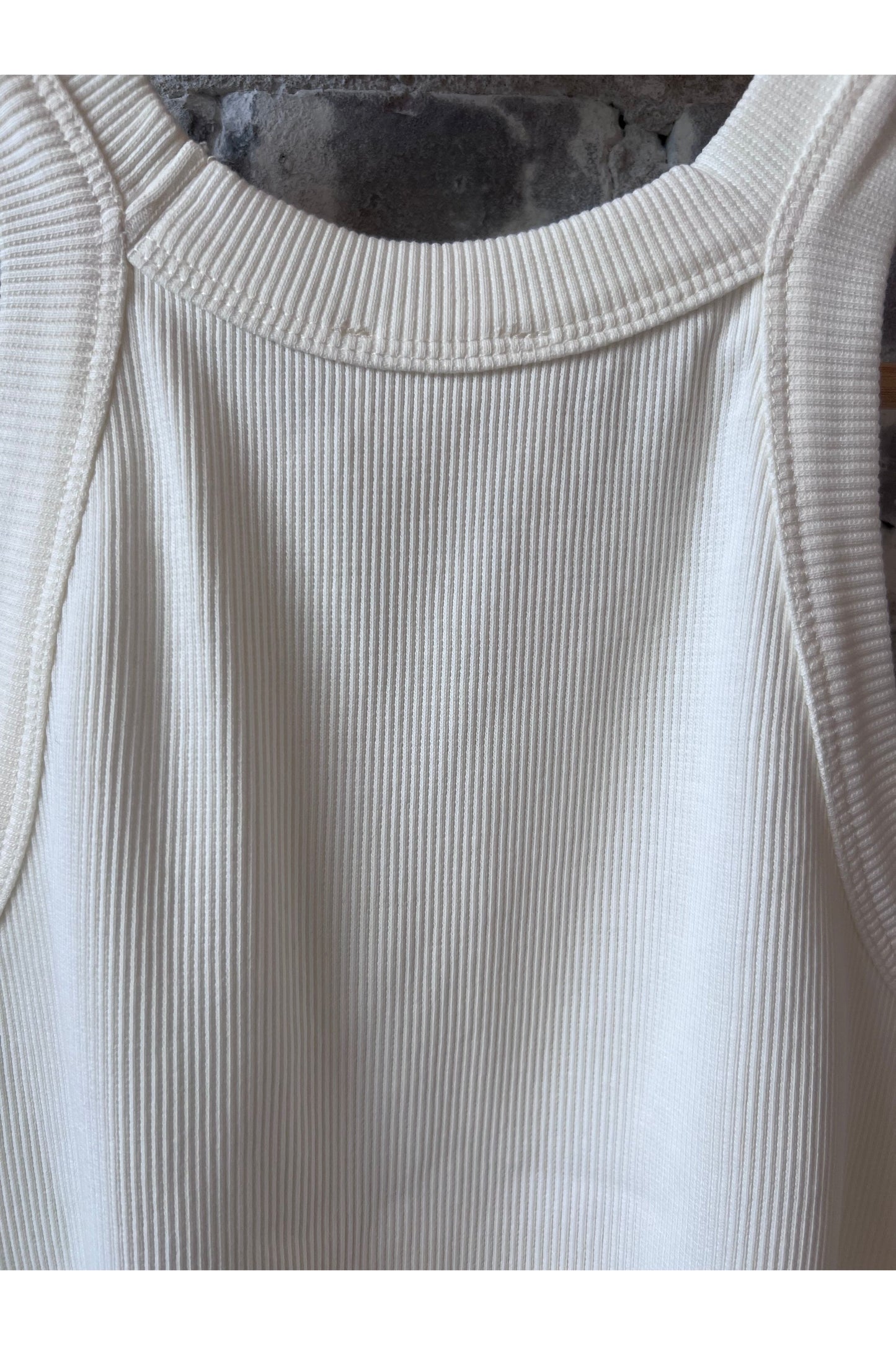 Cropped Racer Top - Ivory - DUNE + SALT