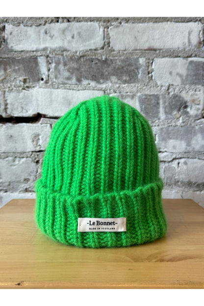 Le Bonnet Logo Beanie - Neon Green - DUNE + SALT