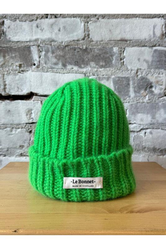 Le Bonnet Logo Beanie - Neon Green - DUNE + SALT