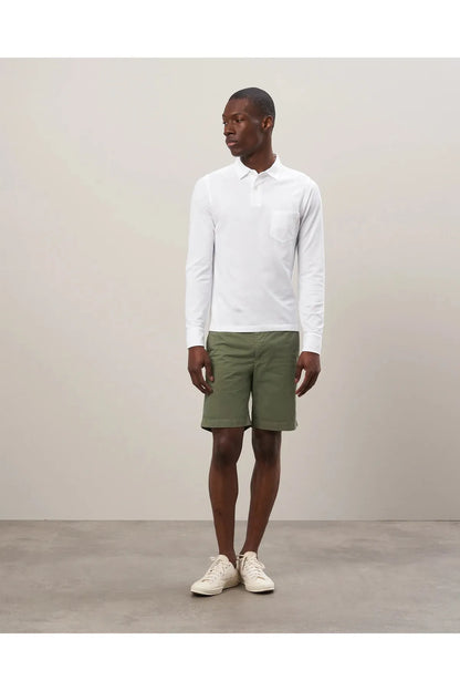 Cotton Piqué Rugby Polo - White - DUNE + SALT