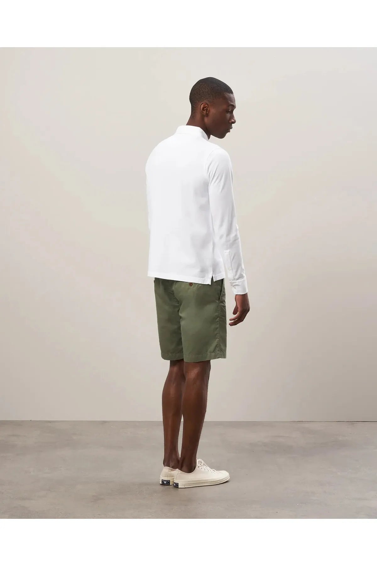 Cotton Piqué Rugby Polo - White - DUNE + SALT