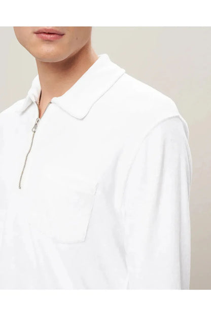 Terry Zip Sweatshirt - White - DUNE + SALT