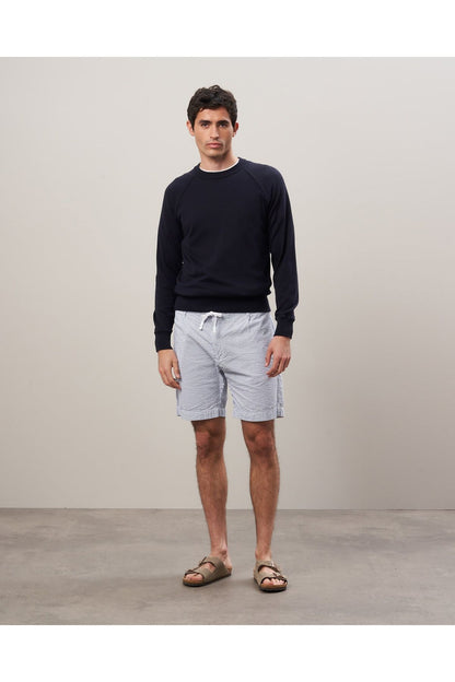 Pima Cotton & Cashmere Sweater - Navy - DUNE + SALT