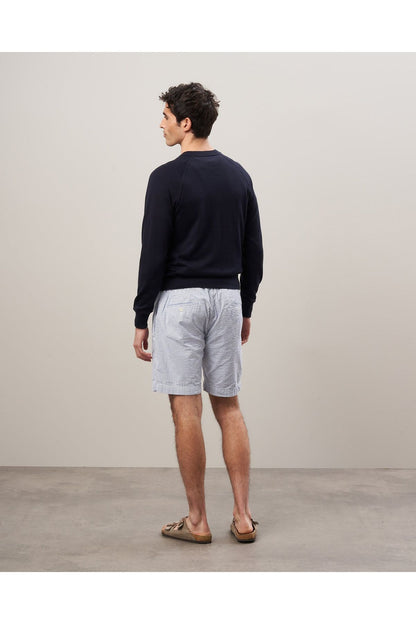 Pima Cotton & Cashmere Sweater - Navy - DUNE + SALT