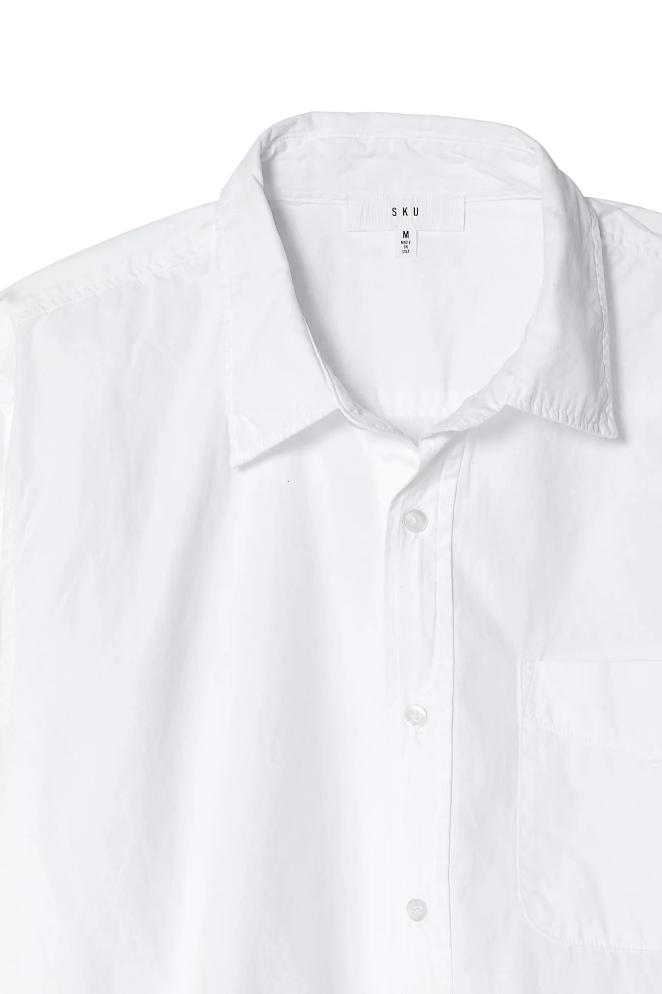 Poplin Standard Shirt - White - DUNE + SALT