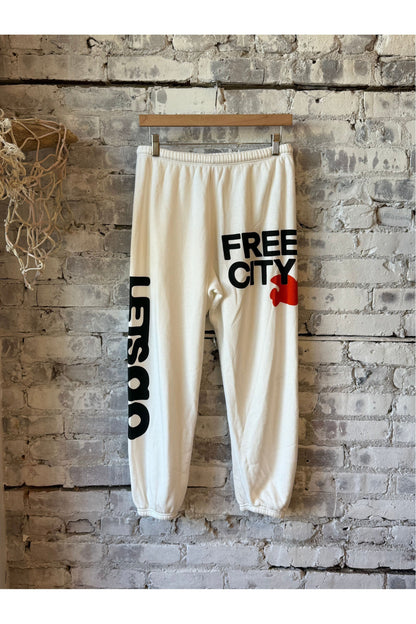 CIRCA'99 OG LETSGO OLDSCHOOL POLYBLEND/FLUFF sweat - superwhite - DUNE + SALT