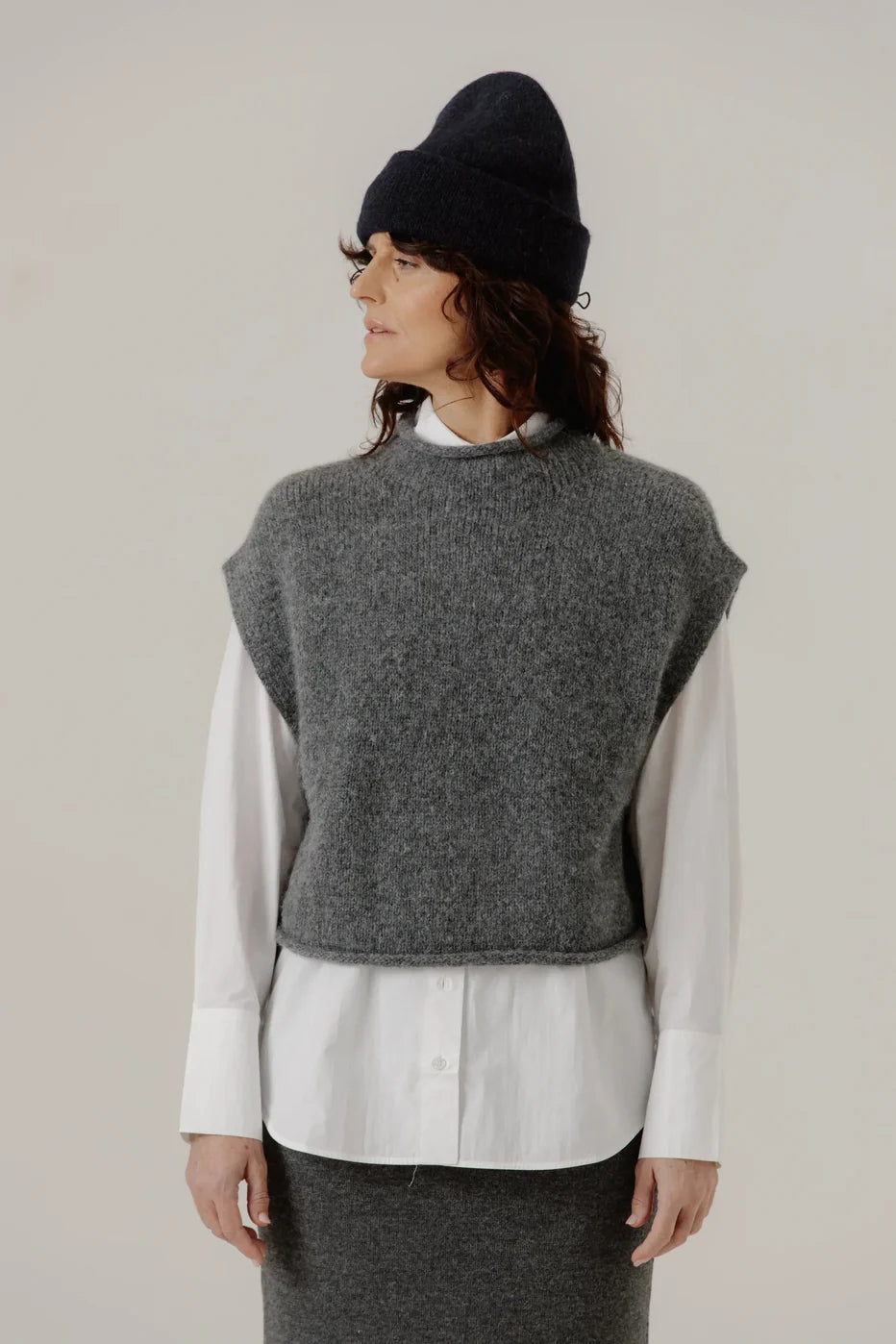 Baby Alpaca Andes Beanie - Dark Navy - DUNE + SALT