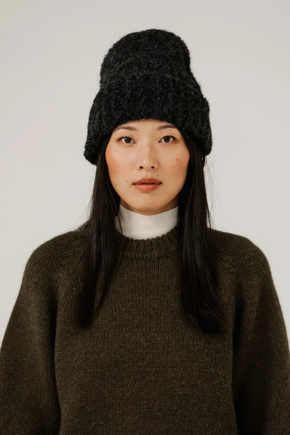 Colette Boucle Beanie - Basalt - DUNE + SALT