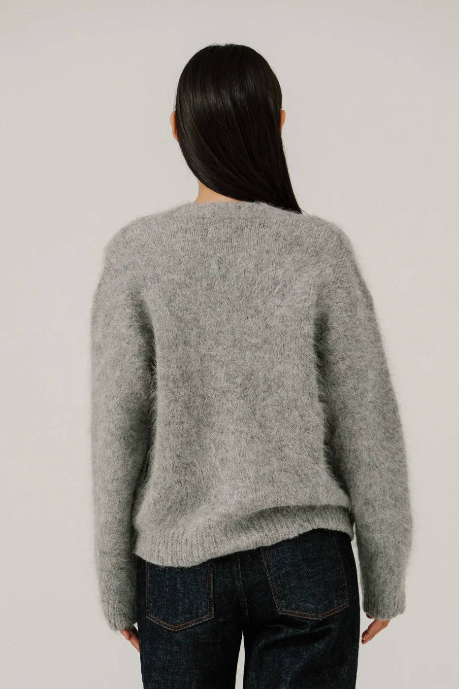 Suri Alpaca Cardigan - Grey - DUNE + SALT