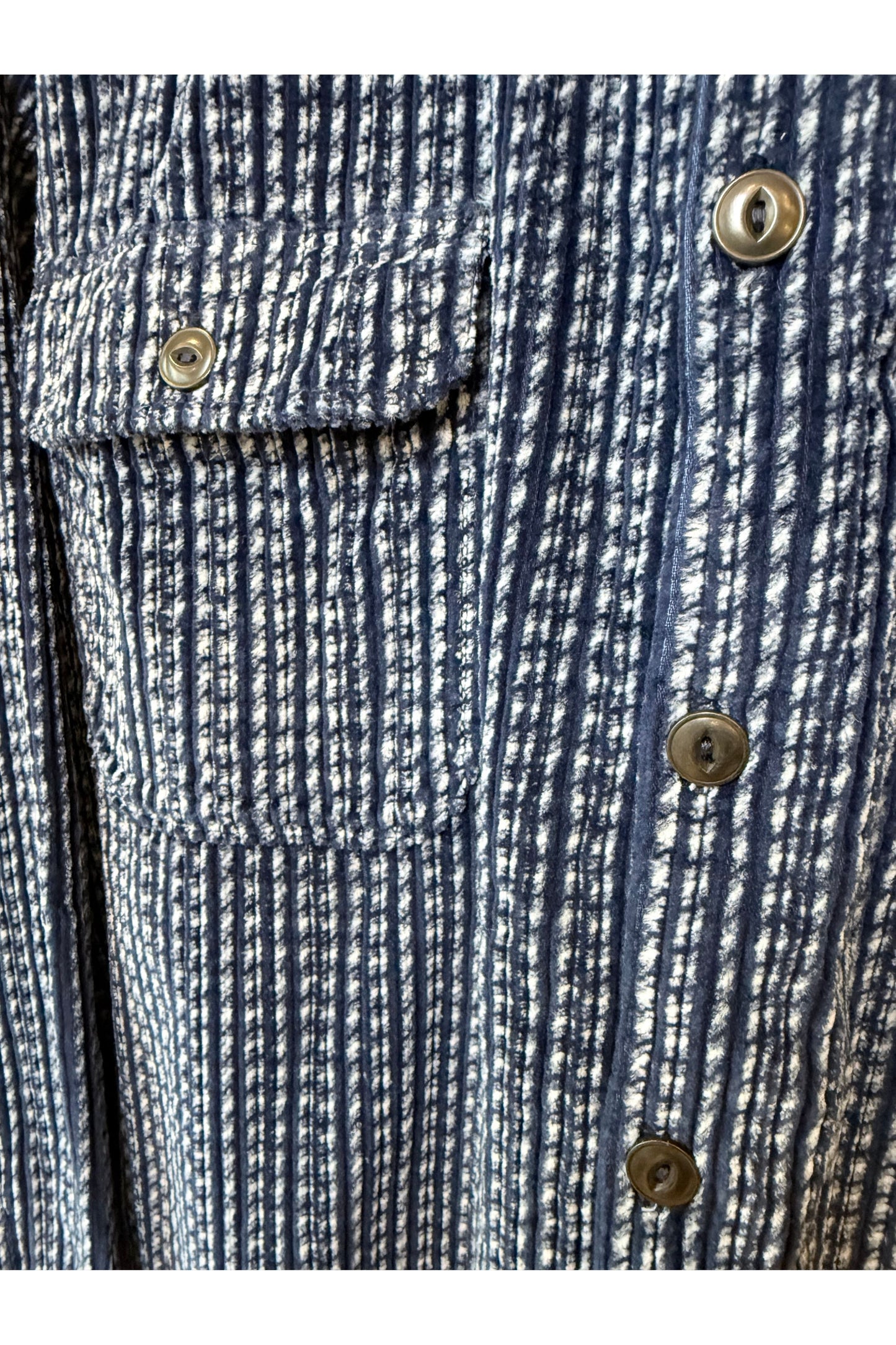 Benson Cord Overshirt- Indigo