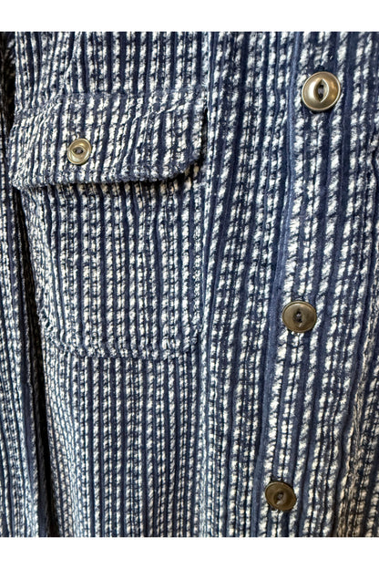 Benson Cord Overshirt- Indigo