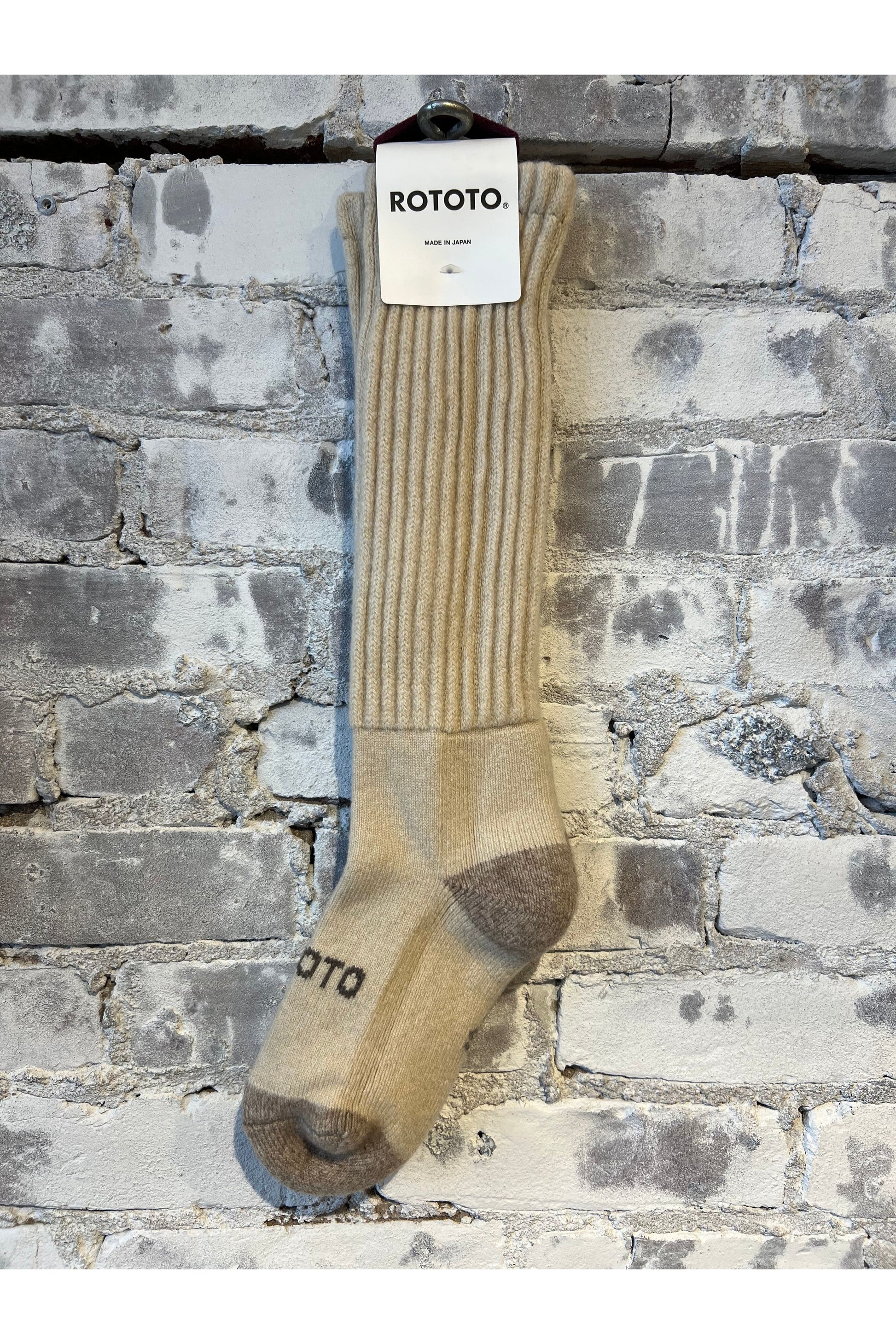 Merino Lambswool High Socks - Ivory - DUNE + SALT