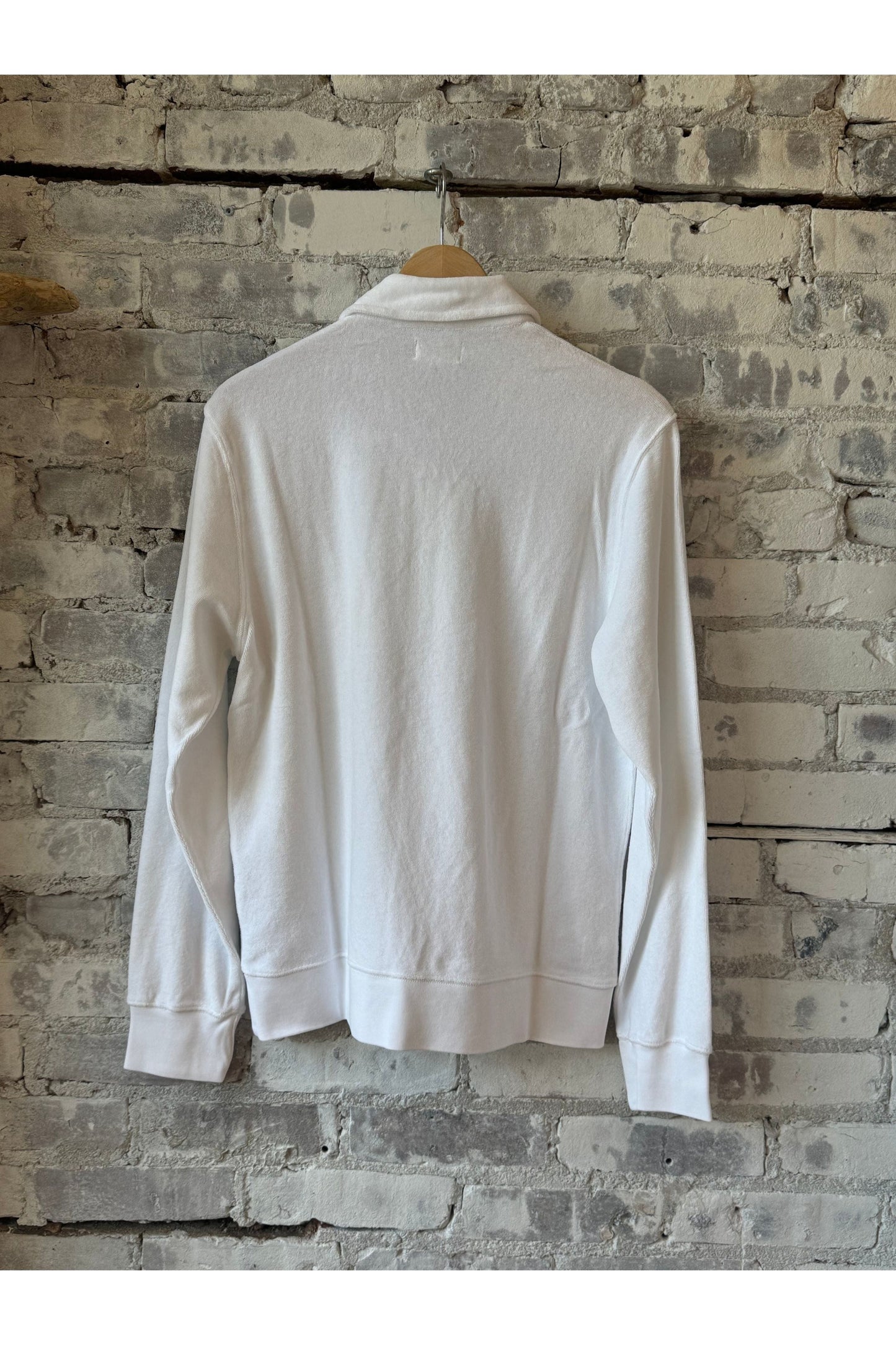 Terry Zip Sweatshirt - White - DUNE + SALT