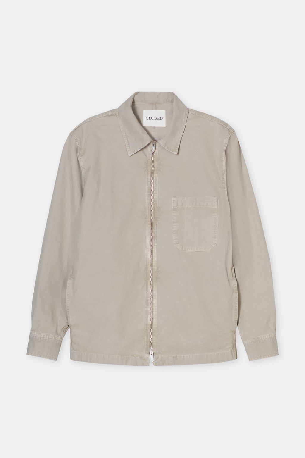 Shirt With Zipper - Flax Beige - DUNE + SALT
