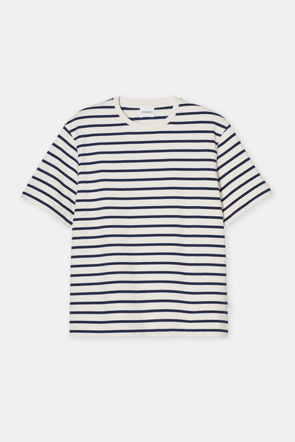 Cotton Striped T-Shirt - Ivory - DUNE + SALT