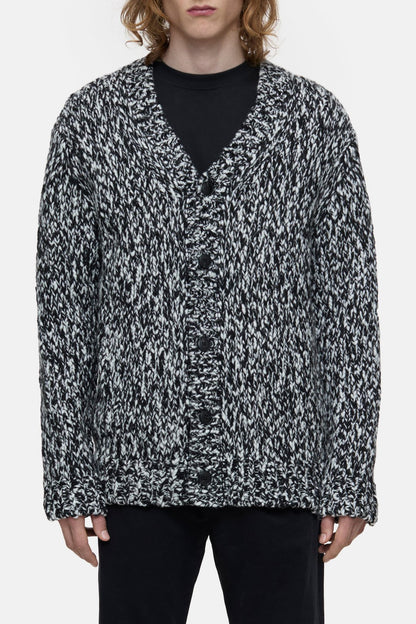 Wool Blend Cardigan - Black Marl - DUNE + SALT