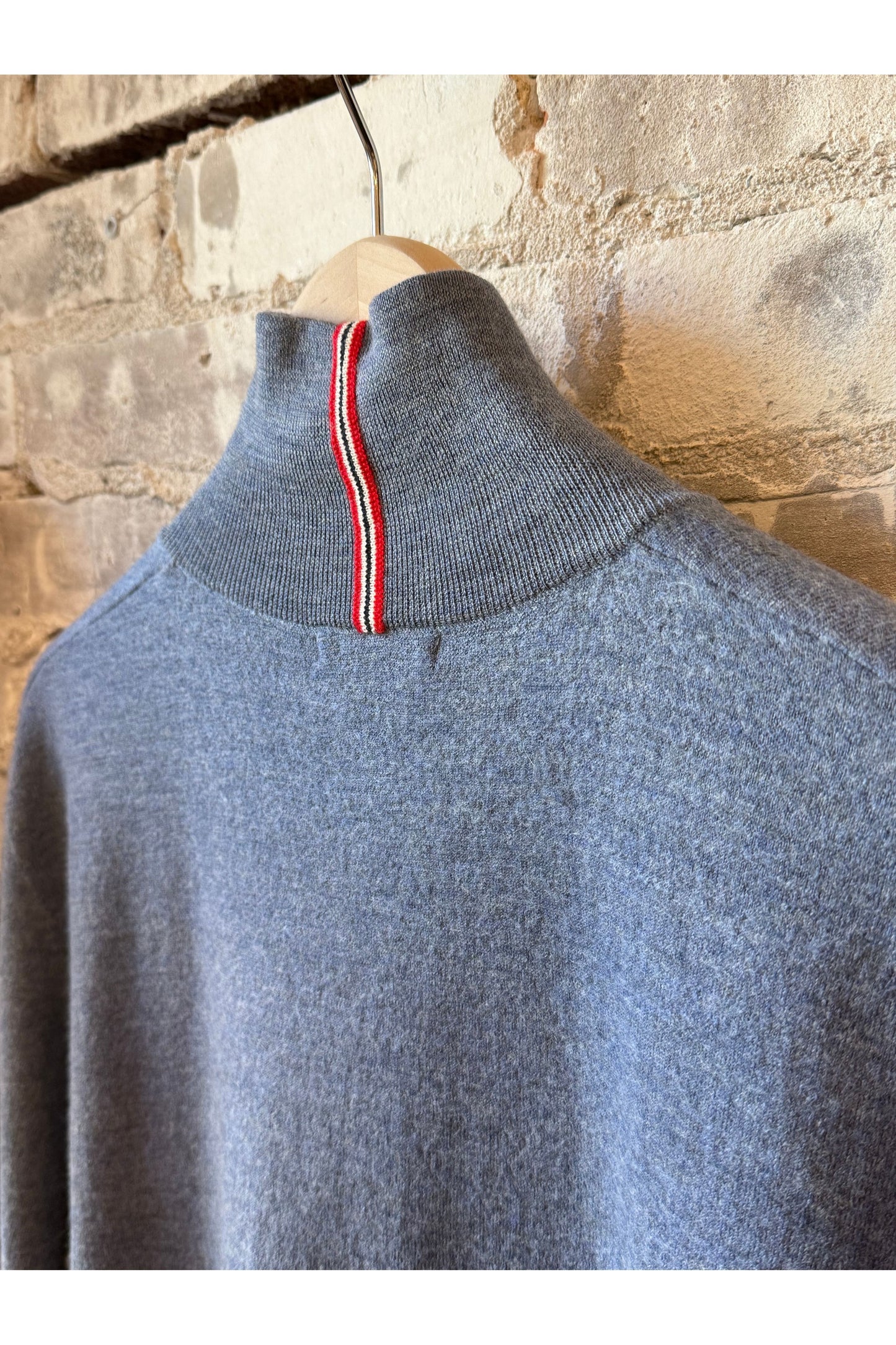 Men's Boiled Half Zip - Denim Blue - DUNE + SALT